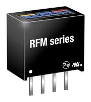 RECOM POWER RFM-0505S 隔离式通孔DC/DC转换器, ITE, SIP, 1:1, 1 W, 1输出, 5 V