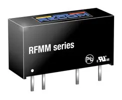 RECOM POWER RFMM-0505S 隔离式通孔DC/DC转换器, ITE, SIP, 1:1, 1 W, 1输出, 5 V