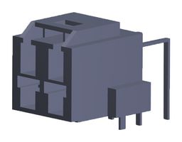 MOLEX 203555-1214 引脚针座, 电源, 6.5 mm, 2 排, 4 触点, 通孔直角, CP-6.5 203555