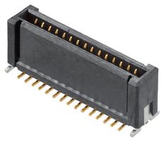 MOLEX 203955-0301 Mezzanine Connector, Receptacle, 0.4 mm, 2 Rows, 30 Contacts, Surface Mount, Copper Alloy