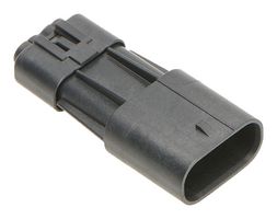 MOLEX 207778-0003 Connector Housing, IP68, Squba 207778, Plug, 3 Ways, 3.6 mm, Molex Squba 207776 Series Pin Contacts