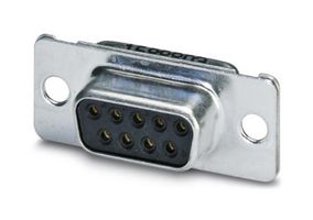 PHOENIX CONTACT 1688803 D Sub Connector, Standard, Receptacle, 9 Contacts, DE, Solder Cup