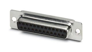 PHOENIX CONTACT 1689909 D Sub Connector, Standard, Receptacle, 25 Contacts, DB, Solder Cup