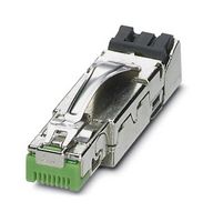 PHOENIX CONTACT 1406335 Modular Connector, RJ45 Plug, 1 x 1 (Port), 6P6C, Cat5, IP20, Cable Mount