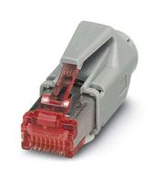 PHOENIX CONTACT 1414382 Modular Connector, RJ45 Plug, 1 x 1 (Port), 8P8C, Cat6, IP20, Cable Mount