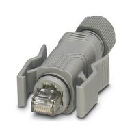 PHOENIX CONTACT 1658493 Modular Connector, Black, RJ45 Plug, 1 x 1 (Port), 8P8C, Cat5, IP67, Cable Mount