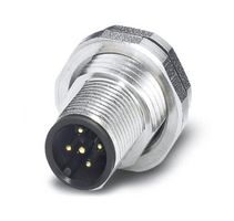 PHOENIX CONTACT 1554746 传感器连接器, M12, 公, 5路, PCB插头, 直形面板安装