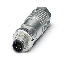 PHOENIX CONTACT 1414610 Sensor Connector, M12, Male, 8 Positions, IDC / IDT Pin, Straight Cable Mount