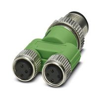 PHOENIX CONTACT 1523984 Sensor Splitter, Y - Style, Cable Mount, 4 Position M12 Plug, 2 x 3 Position M8 Receptacle