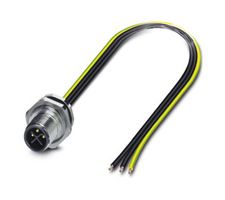 PHOENIX CONTACT 1051347 Sensor Cable, 3POS, M12 Plug, Free End, 3 Positions, 2.5 m, 8.2 ft