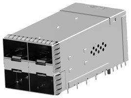 TE CONNECTIVITY 2343522-5 输入输出连接器, 20 触点, 插座, zSFP+, 压配合, 电路板安装