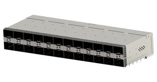 TE CONNECTIVITY 2349201-7 I/O Connector, 20 Contacts, Receptacle, zSFP+, Press Fit, PCB Mount