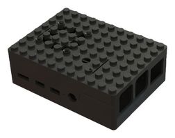 MULTICOMP PRO MP001209 开发板外壳, Pi 外壳, Raspberry Pi 4B, ABS, 黑色