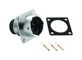 AMPHENOL SINE/TUCHEL RT001412PNH-K Circular Connector, Standard Circular Connector, ecomate RM Series, Flange Mount Plug