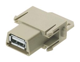 HARTING 09140014701 USB Adapter, USB Type A Receptacle, USB Type A Receptacle, USB 2.0, Han-Modular