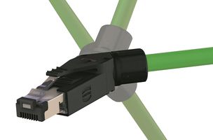 HARTING 09451511121 模块连接器, RJ45 插头, 1 x 1 (端口), 4P4C, Cat5, IP20, 电缆安装