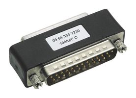 HARTING 09641007240 连接器适配器, D-sub, 标准 D Sub, 插头, 9 路, 标准 D Sub, 插座, 9 路