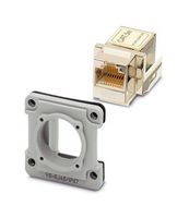 PHOENIX CONTACT 1689488 连接器配件, 面板安装框套件, Phoenix RJ45插座至插座嵌件
