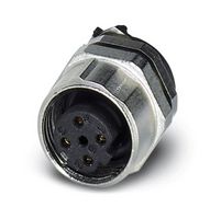 PHOENIX CONTACT 1542648 Sensor Connector, M12, Female, 4 Positions, Solder Socket, Straight Panel Mount