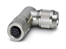 PHOENIX CONTACT 1553666 传感器连接器, M12, 母, 8路, IDC / IDT插座, 直角线缆安装