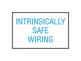 PANDUIT PLD-80 安全标示, Intrinsically Safe Wiring, 聚酯纤维, 1.5 ", 1 ", 白色加蓝色