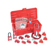 PANDUIT PSL-KT-CONA Lockout Kit, Contractor, Red, 279.4 mm x 127 mm