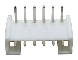MULTICOMP PRO MP001771 引脚针座, 直角, 线至板, 2 mm, 1 排, 6 触点, 通孔直角, MP W2B 2MM