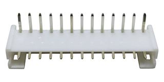 MULTICOMP PRO MP001778 引脚针座, 直角, 线至板, 2 mm, 1 排, 13 触点, 通孔直角, MP W2B 2MM