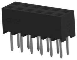 TE CONNECTIVITY 2MM-R-D07-VT-02-F-TB PCB插座, 板至板, 2 mm, 2 排, 14 触点, 通孔安装, AMPMODU 2mm
