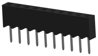 TE CONNECTIVITY 2MM-R-S10-VT-02-H-TB PCB插座, 板至板, 2 mm, 1 排, 10 触点, 通孔安装, AMPMODU 2mm