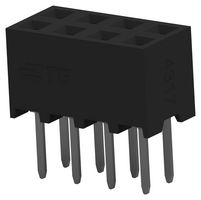TE CONNECTIVITY 2MM-R-D04-VT-02-H-TB PCB插座, 板至板, 2 mm, 2 排, 8 触点, 通孔安装
