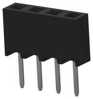 TE CONNECTIVITY 2MM-R-S04-VT-02-F-TB PCB插座, 板至板, 2 mm, 1 排, 4 触点, 通孔安装, AMPMODU 2mm