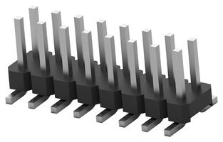 TE CONNECTIVITY 2842142-7 Pin Header, Board-to-Board, 2 mm, 2 Rows, 14 Contacts, Surface Mount Straight, AMPMODU