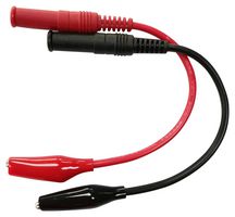 MULTICOMP PRO MP770287 Test Lead Set, 4mm Banana Plug, Shrouded, Alligator Clip, 60 VDC, 5 A, Black, Red, 185 mm