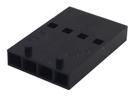 MOLEX 90123-0104 连接器外壳, 黑色, C-Grid III 90123系列, 插座, 4 路, 2.54 mm, Molex C-Grid III 90119系列公母压接端子