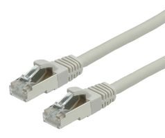 MULTICOMP PRO MP001960 以太网线缆, S/FTP, LSOH, Cat6, RJ45插头至RJ45插头, SFTP (屏蔽金属箔双绞线), 灰色, 2 m, 6.6 ft