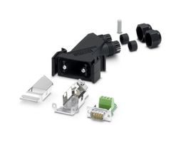 PHOENIX CONTACT 1405523 D Sub Connector, Standard, Plug, 9 Contacts, DE, Screw