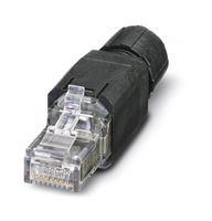 PHOENIX CONTACT 1417401 Modular Connector, RJ45 Plug, 1 x 1 (Port), 8P8C, Cat5e, IP20, Cable Mount