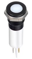 APEM Q12F1BXXW12E 发光二极管指示器 面板安装, 白色, 12 VDC, 12 mm, 20 mA, 1.56 cd, IP67