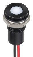 APEM Q6F5BXXW12E LED Panel Mount Indicator, White, 12 VDC, 6 mm, 20 mA, 160 mcd, IP67