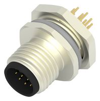 TE CONNECTIVITY T4142012121-000 Sensor Connector, M12, Male, 12 Positions, PCB Pin, Straight Panel Mount