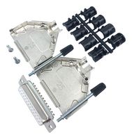 MULTICOMP PRO MP002030 D Sub Connector, Kit, Standard, Receptacle, 37 Contacts, DC, Solder Cup