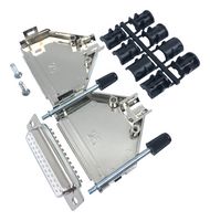 MULTICOMP PRO MP002040 D Sub Connector, Kit, Standard, Receptacle, 9 Contacts, DE, Solder Cup