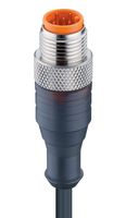LUMBERG AUTOMATION RST 5-87/0,5 M Sensor Cable, 5 Pos, M12 Plug, M12 Receptacle, 5 Positions, 500 mm, 19.7 "