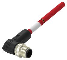 TE CONNECTIVITY TAA542B1411-002 传感器电缆, 4P, CC-link, 90° M12插头, 自由线端, 4路, 1 m, 3.28 ft