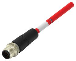 TE CONNECTIVITY TAA541B1411-002 Sensor Cable, 4P, CC-link, M12 Plug, Free End, 4 Positions, 1 m, 3.28 ft