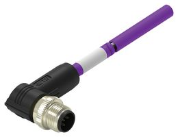 TE CONNECTIVITY TAA752A5501-002 Sensor Cable, 5P, DeviceNet, 90° M12 Plug, Free End, 5 Positions, 1 m, 3.28 ft