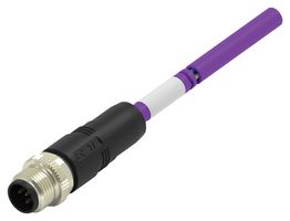 TE CONNECTIVITY TAA751A5501-020 Sensor Cable, 5P, DeviceNet, M12 Plug, Free End, 5 Positions, 2 m, 6.6 ft