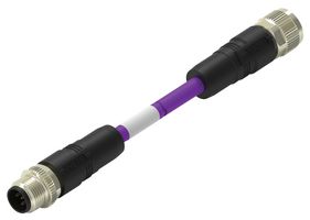 TE CONNECTIVITY TAA755A5501-001 传感器电缆, 5P, DeviceNet, M12 插头, M12 插座, 5路, 500 mm, 19.7 "