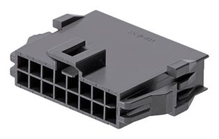 MOLEX 201444-1206 连接器外壳, 黑色, Nano-Fit 201444 Series, 插头, 6 路, 2.5 mm, Molex Nano-Fit 201447 系列公压接端子